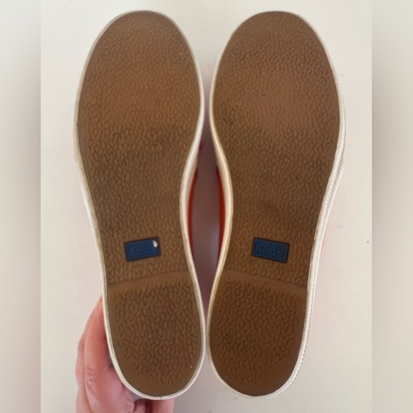 Keds X Kate Spade New YorkTriple Decker Tassel Sneaker Orange Pink, Size 7 - Picture 9 of 10